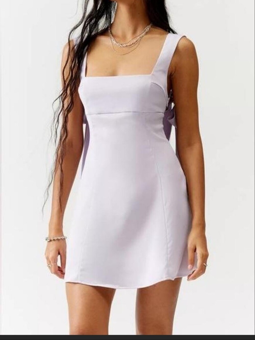Urban Outfitters Lilac Satin Mini Dress